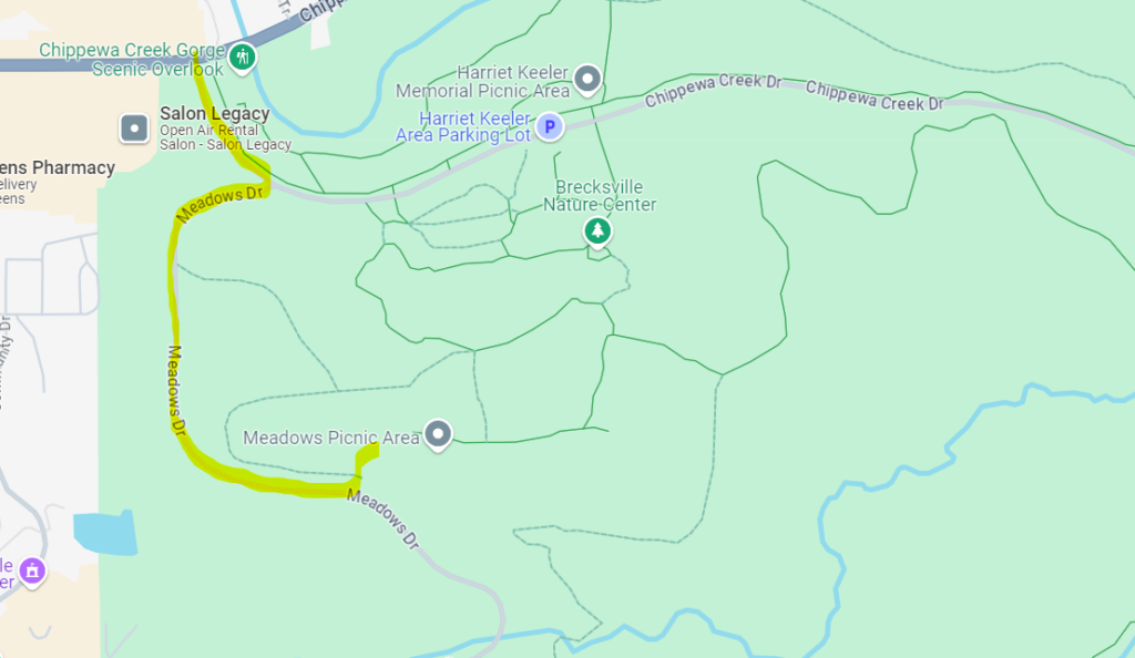 Meadows Picnic Area Brecksville Reservation Driving Directions