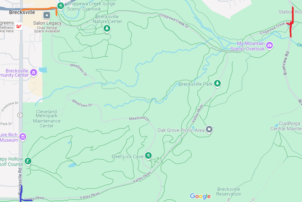 Brecksville Reservation How to Get There