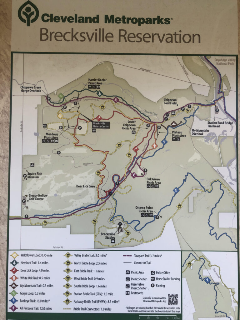 Brecksville Reservation Map