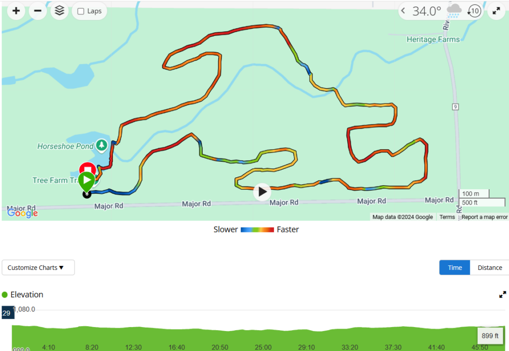 tree farm trail map